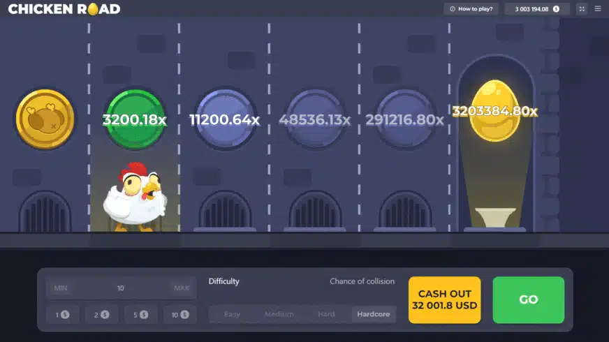 الميزات الرئيسية لآلة القمار Chicken Road